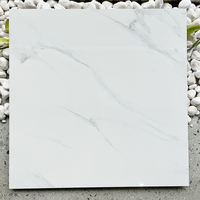 Carreaux de sol et de mur en céramique de porcelaine émaillée polie effet marbre gris 60x60, antidérapants, carrés, pour intérieur d'hôtel, style classique moderne