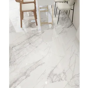 Tấm Đá Cẩm Thạch ý Carrara bằng đá cẩm thạch trắng tổng thể phòng tắm tường slab mài đánh bóng phiến đá cẩm thạch với giá nhà máy để bán