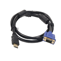 Câble d'extension HD 15 VGA mâle-mâle en PVC pour moniteur d'ordinateur PC, projecteur et lecteur DVD