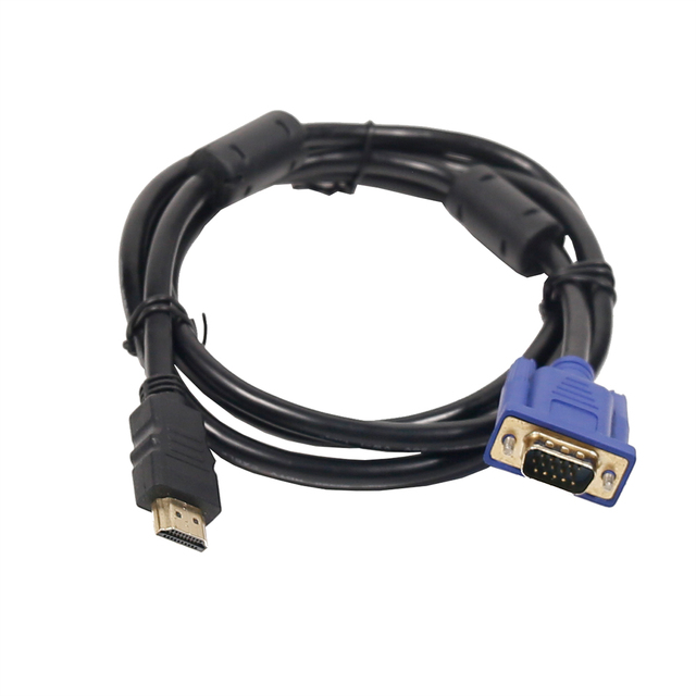 For Male to VGA Male Video Conversion Cable HD15 PVC Jacket Adapter Cord for PC Monitor Projector HDTV DVD Player