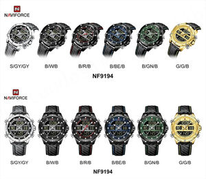 Nouvelle montre unisexe NAVIFORCE 9194 de luxe pour affaires, à quartz, avec verre, bracelet en acier inoxydable et cuir, étanche, mode sport 2026 - Product Image 6