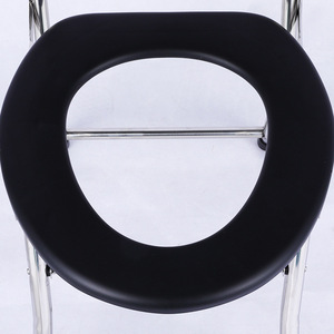 Juxiang Toilet <b>Chair</b> <b>Black</b> Without Bucket <b>Folding</b> Commode <b>Chair</b> For Elderly And Pregnant Women - Product Image 1