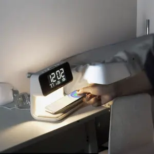 टच कंट्रोल एलईडी लाइट फार्महाउस डिजाइन एबीएस बॉडी के साथ समकालीन 10W मिनी बेडसाइड लैंप, बेडरूम में उपयोग के लिए इलेक्ट्रिक पावर सप्लाई
