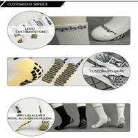 Chaussettes de football personnalisées antidérapantes et chaussettes de football montantes sur mesure pour le football
