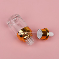 Flacon compte-gouttes cylindrique en verre ambré transparent de haute qualité 20ml 30ml 50ml avec bouchon à vis pour huiles essentielles, gravure personnalisée, diffuseur avec logo sur mesure