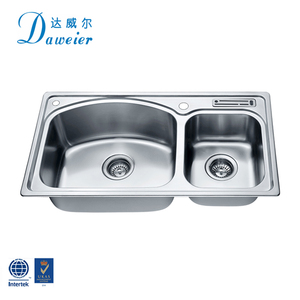 Tiện ích bồn rửa 304 thép không gỉ giá nhà bếp undermount bồn rửa trang trại nhà bếp đôi bát bồn rửa nhà bếp cho dự án thương mại - Product Image 2