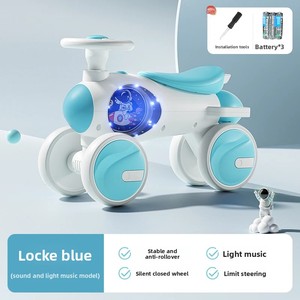 <span class=keywords><strong>Maika</strong></span> รถเลื่อนสำหรับเด็กพลาสติกแบบ4 in 1ลายหมีนั่งได้สวยงามมีเสียงดนตรีควบคุมแสงผู้ปกครองและที่วางเท้าเด็ก - Product Image 2