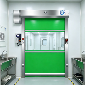 Porte de garage à enroulement automatique à grande vitesse en polymère, coupe-vent, pour entrepôt frigorifique - Product Image 3