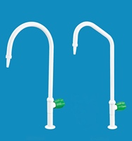 Robinet à joint unique pour charges lourdes, résistant à la chaleur, en laiton, avec revêtement en poudre et barrière chimique, à noyau céramique, pour évier de laboratoire