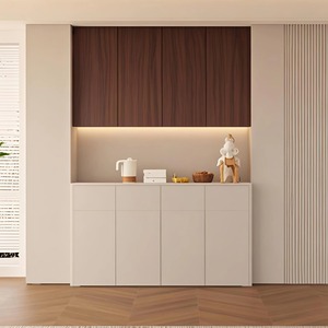 Aparador Personalizado con Mostrador de Café Integrado, Gabinetes sin Tiradores y Gran Espacio de Almacenamiento para Comedor Moderno - Product Image 1