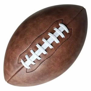 Ballon de football américain en cuir de qualité supérieure, taille personnalisée, avec logo sur mesure, vente en gros, conforme aux normes américaines - Product Image 4