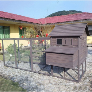 Poulailler en bois XL gris, best-seller, vente en gros d'usine, grande cage extérieure pour 10 poulets - Product Image 1