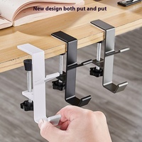 Table d'appoint multifonctionnelle en métal pour bureau d'étudiant Crochet amovible pour parapluie à clé mobile Génération sans poinçonnage Salon