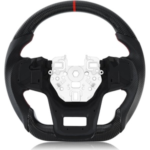 Volante de Fibra de Carbono para Ford Bronco en Forma de D con Cuero Nappa, Volante de Fondo Plano para Ford Bronco 2021-2023 - Product Image 1