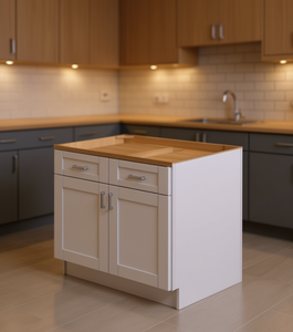 Mobile da Cucina Bianco Stile Shaker Sunique Sydney SW-B36 in MDF, Design Moderno - Product Image 2