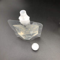 Pochette à bec verseur transparente de 100 ml, 150 ml, 200 ml, 250 ml, 300 ml, 500 ml, petite pochette à bec verseur debout pour jus, pochette en plastique avec bec verseur