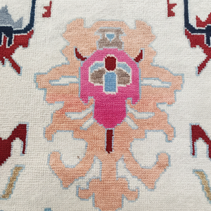 Tapis noué à la main de conception moderne faite à la main belle couleur vibrante motif abstrait persan turc taille personnalisable disponible - Product Image 1