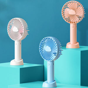 Mini Potable manipulé 3 vitesse du vent charge refroidissement usb ventilateur électrique rechargeable ventilateur de bureau support de téléphone cadeau promotionnel - Product Image 2