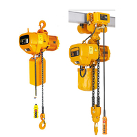Palans à chaîne électriques à grande capacité, prix d'usine, 5 tonnes, 12 mètres, 120v 220v 440v, pour poutre en I