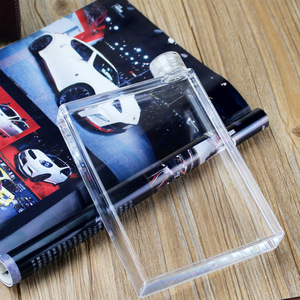 A5 Flat <b>Plastic</b> Cup Square Reusable <b>Drinkware</b> For Giveaways Business Gifts - Product Image 3