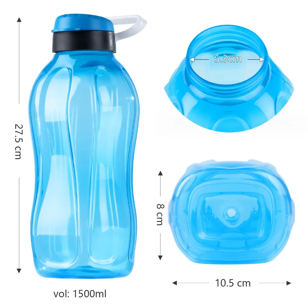 New high-capacity plastic water cup portable leak proof outdoor travel kettle for male and female students