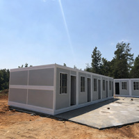 Maison préfabriquée pliable de 20 pieds, maison mobile, très rentable