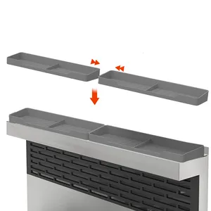 15inch new products Stove shelf Silicone Top Magnetic shelf, Kitchen Organizer Over Spice Rack Magnetic Stove Top Shelf