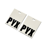 Étiquettes de remerciement rondes en papier lavables et écologiques avec logo personnalisé, gaufrage UV, pour vêtements et emballages