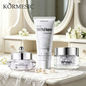 KORMESIC – Coffret de Soins Éclaircissants et Blanchissants Coréens Certifiés Bpom à la Perle pour le Visage et le Corps : Crème, Nettoyant et Produits Nourrissants pour la Peau - Product Image 1
