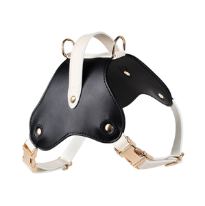 Ensemble de harnais, collier et laisse pour animaux de compagnie en cuir, réglable, respirant, confortable pour chiots, petits, moyens et grands chiens - Product Image 2