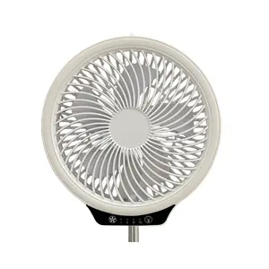 Ventilador de mesa pequeno com suporte de luz LED portátil dobrável sem fio para uso doméstico ao ar livre, utensílio de cozinha, ventilador USB, venda imperdível