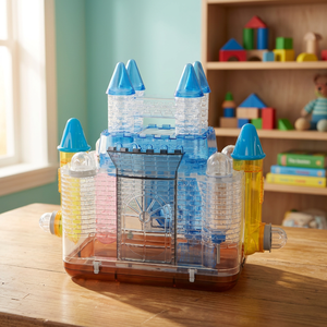 Cage pour petits animaux (hamster, souris) 722 Plastic Beautyburg avec plateau et transporteur en plastique - Product Image 2