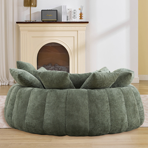 Canada Local Inventory Compressed Lounge <b>Sofa</b> Oversized Chenille Cuddle Couch Deep Seat <b>Sofa</b> <b>Bed</b> Warehouse Vacuum Packed - Product Image 2