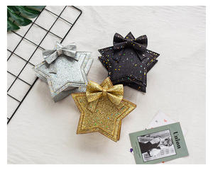 Fashion putri tas bahu payet bentuk bintang busur tas kurir dompet perempuan tas tangan anak-anak Mini lucu - Product Image 2