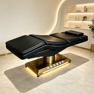 New Beauty Salon Electric Facial Massage Luxury <b>Adjustable</b> <b>Height</b> Electric Massage Facial Bed SPA Facial Eyelashes Bed - Product Image 4