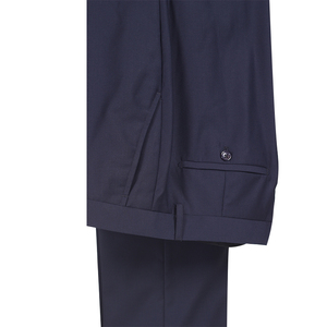 Pantaloni da Completo Blu Navy per Uomo di Alta Qualità, Produzione ODM, MOQ Un Pezzo - Product Image 2