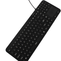 Harga terbaik 203 Keyboard medis lampu latar LED USB 2.0 tulisan tipe OEM ODM Keyboard proyeksi industri dengan tata letak AS & Inggris