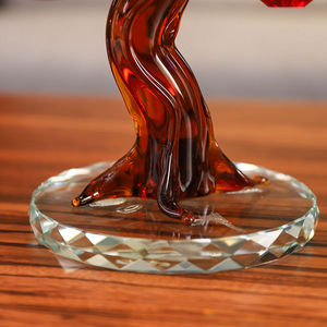 Ornement de pomme en verre cristal coloré à suspendre, décoration d'intérieur, cadeau - Product Image 3