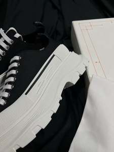 Chaussures décontractées à lacets pour femme MQ MoQueen, version haute, en toile <span class=keywords><strong>blanche</strong></span>, nouveau style, plateforme à semelle épaisse, rehaussantes, collection automne - Product Image 4