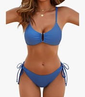 Russische High Cut Dames Triangel Bikini Set Halter Sterke Borstondersteuning Witte Zwemkleding OEM Groothandel Op Maat Badkleding Fabriek