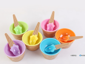 Bsci ถ้วยพลาสติกสำหรับขนมไอศกรีมแช่แข็งพร้อมช้อนสำหรับเด็กได้รับการรับรองจาก BPA ฟรี - Product Image 6