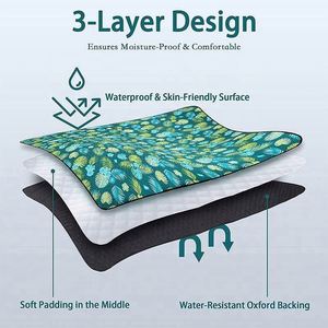 Couverture de plage pliable portable et durable pour les activités de plein air et la randonnée - Product Image 2