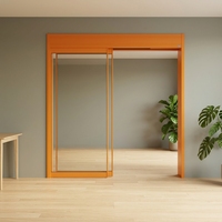 Portes intérieures automatiques superposées, porte d'urgence, porte coulissante anti-panique