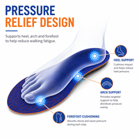 Semelles orthopédiques en PU/TPU pour fasciite plantaire |   Semelles orthopédiques unisexes confortables avec amorti pour soulager la fatigue des pieds