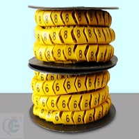 Marqueur de câble plat en nylon Quanguan, longueur 10 m, pour connecteur de fil, modèle de marqueur de câble PVC