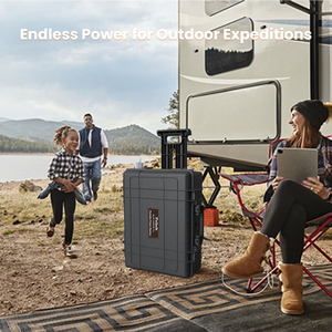 Générateur solaire portable 6092.8WH de qualité assurée, 3000W, station d'alimentation de secours LiFePO4 pour la maison/le véhicule électrique/le camping - Product Image 3