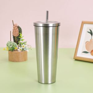 Wholesale 25oz Reusable SS304 Stainless Steel Double Wall Vacuum Tumbler Lid <b>Straw</b> Customized Logo Temperature Display Travel - Product Image 2