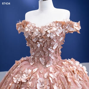 Jancember RSM67434 Elegante Apliques Flor Empire Ball Gown Quinceanera Vestidos - Product Image 4