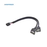 Imprimante d'ordinateur OEM sur prise USB Type B, 5 broches, avec trous de vis, câble de montage sur panneau femelle 2.54