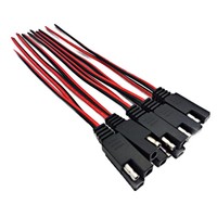 14AWG SAE قابس 2-دبوس موصل سريع 30-PVC تغلف 3A شحن سريع تمديد كابل جديلة التدريع الأسلاك الإلكترونيات